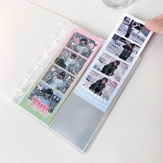 Album Ảnh WEAVELYF, Hộp Đựng Photocards Lá Rời Trong Suốt, Sổ Lưu Trữ Hóa Đơn Lỗ Nấm Dọc