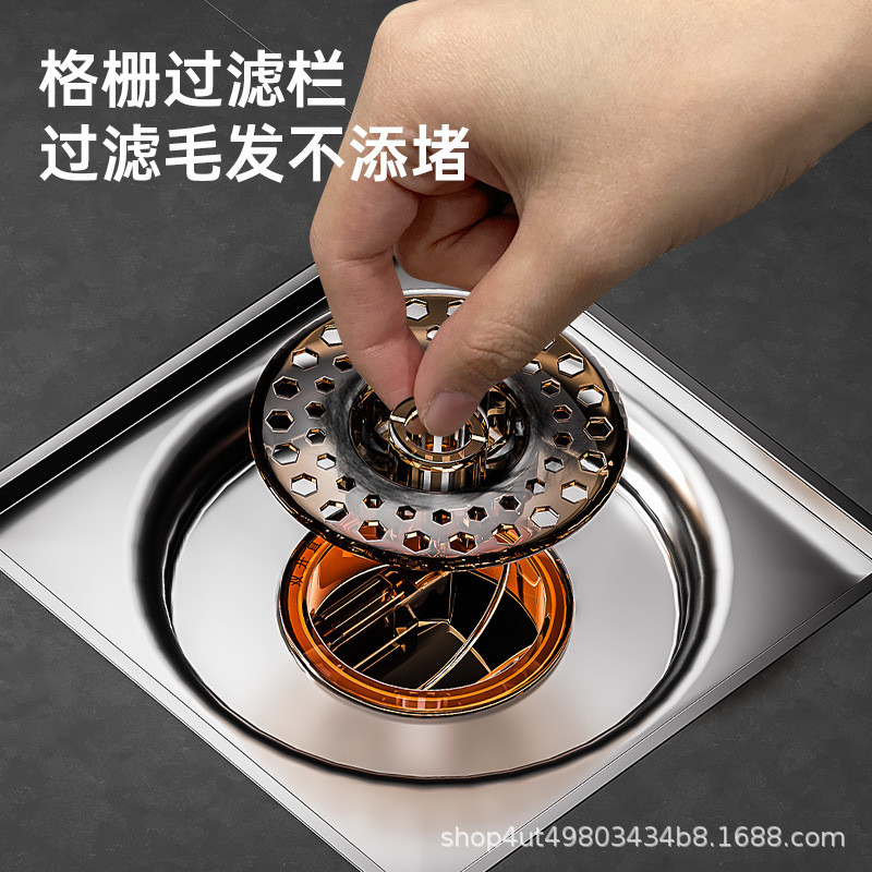 Tăng Màn Hình Lọc Thoát Nước Sàn Từ Đa Năng Lõi Thoát Sàn Chống Côn Trùng / Mùi Nhà Vệ Sinh Cống Kín Lõi Thoát Nước