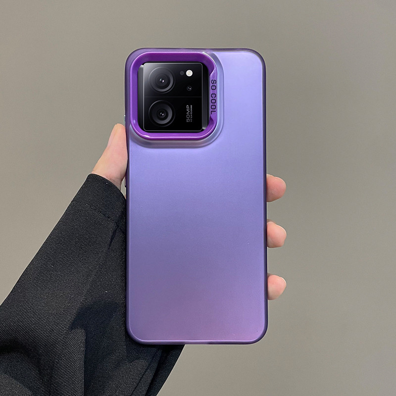 Dành Cho Xiaomi 14 Ốp Lưng Xiaomi 13T 12t Pro 11 Ultra Lite 5G Ốp Lưng Điện Thoại mi 11X Pro Civi3 4 Pro Kim Loại Sang Trọng Aurora Da Matte Cover