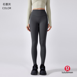 Lulemon Quần Tập Yoga Không Xấu hổ Đường Cao Cấp Thể Dục Quần Áo Skinny Thể Thao Khỏa Thân Cảm Giác Định Hình