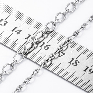 Kích thước bằng thép không gỉ Tròn O Cross Chain Trang sức diy Vòng cổ Vòng tay Phụ kiện
