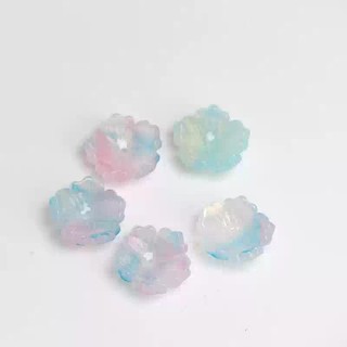 5 Chiếc 14 Mm Ba Chiều Lỗ Trung Bình Đá Tre Hoa Năm Cánh Hoa Tự Làm Kẹp Tóc Cổ Mũ Đội Đầu Làm Vật Liệu Handmade
