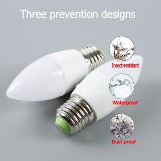 Bóng Đèn LED Nến E12 E14 E27 SMD2835 220V Đèn Tiết Kiệm Năng Lượng Cho Đèn LED Chiếu Sáng Gia Đình 3W 5W 7W