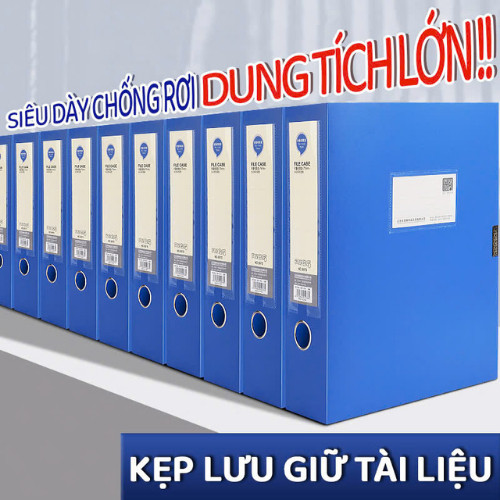 File Hộp Đựng Hồ Sơ Văn Phòng - Bìa Đựng Hồ Sơ A4 Nhiều Kích Thước, Chống Thấm Nước Và Bụi Bẩn