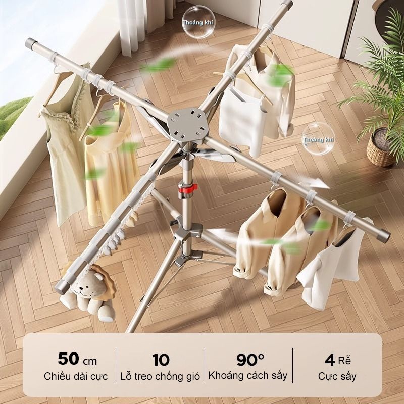 𝐎𝐥𝐢𝐟𝐞Giàn Phơi Quần Áo  Inox Sào Treo Đồ Thông Minh Gấp Gọn Giá Treo Đồ Cao Cấp
