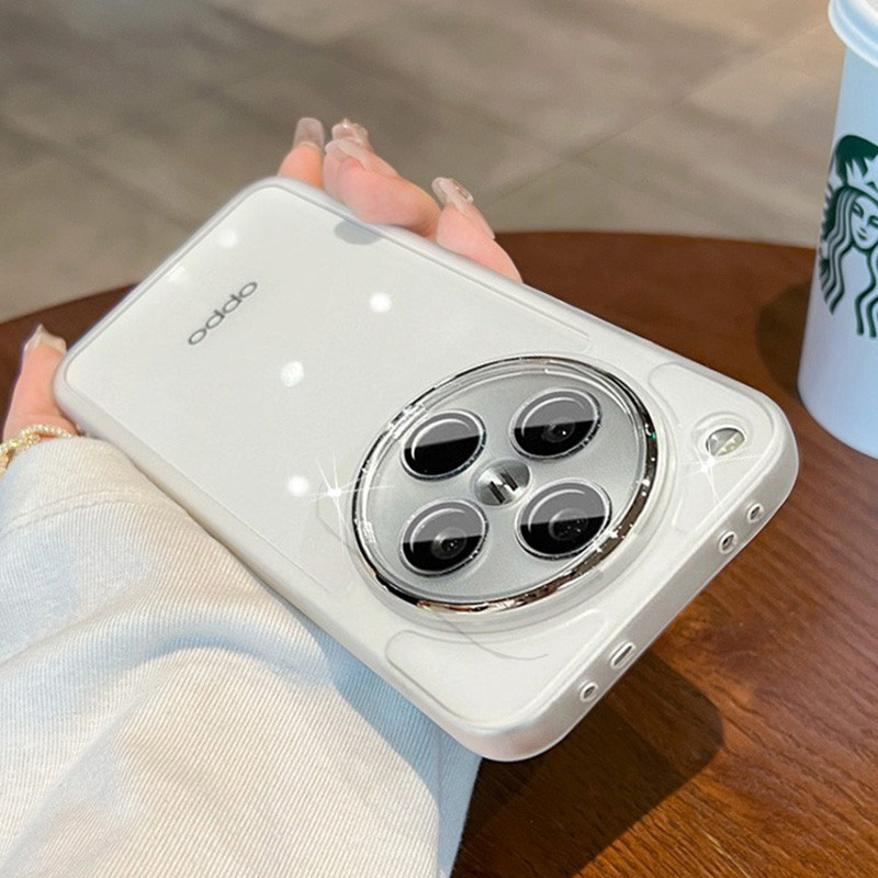 Dành Cho OPPO Find X8 Pro X3 X5 X6 X7 Ultra Matte Ốp Lưng Silicon Trong Suốt Bảo Vệ Ống Kính Máy Ảnh
