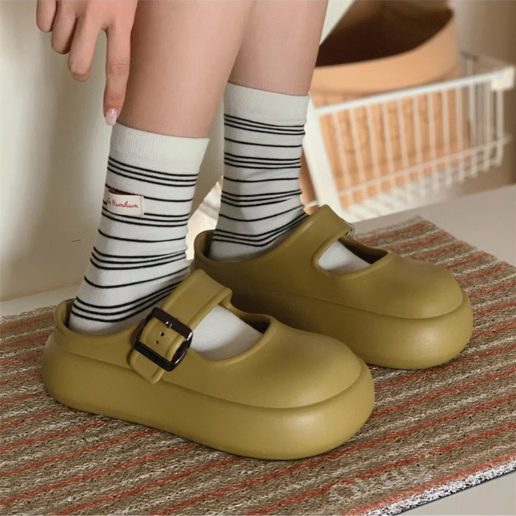 Xixitiao Dép Mary Jane Phong Cách Mới Dép Nữ Đi Biển Ngoài Trời Mùa Hè Giải Trí