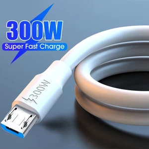 Cáp sạc nhanh 300W Dây sạc dây silicon dày chắc chắn cho dòng dữ liệu Android Xiaomi Huawei