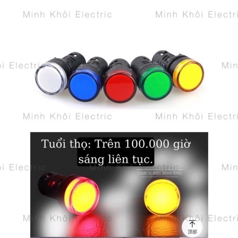 Đèn báo pha phi 16mm,đèn báo tủ điện,đèn báo nguồn,đèn led,led báo nguồn,led nguồn,led pha,đèn tín hiệu,đèn cảnh báo