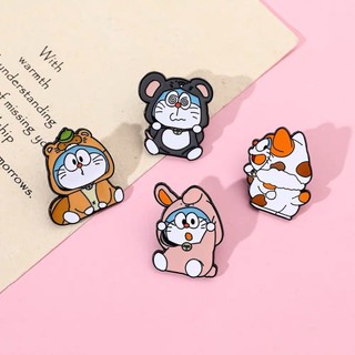 1Pc Huy Hiệu Dễ Thương Hoạt Hình Anime Doremon Trâm Huy Hiệu