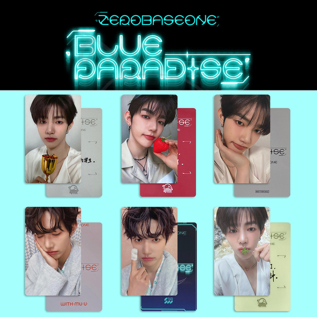 6-9 Chiếc ZB1 XANH PHIÊN BẢN Zhang Hao VỚIMUU Lomo Cards ZEROBASEONE SEEK HIDE KEY CAP Photocard MATHEW Han-bin JIWOONG Ricky Taerae Gyuvin Gunwook Yujin Bưu Thiếp YM