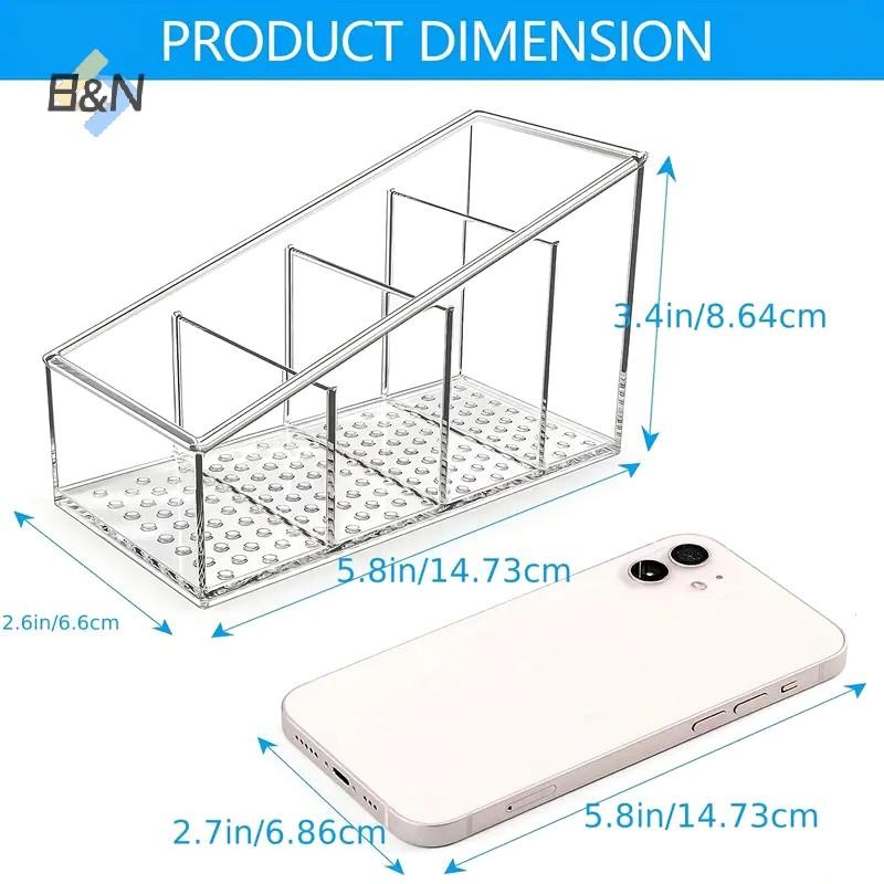 B & N 4 Lưới Sắp Xếp Điều Khiển Từ Xa Tivi Giá Đỡ Từ Xa Cho Bàn Đa Năng Để Bàn Hộp Bảo Quản Phòng Ngủ Nhà Tổ Chức.