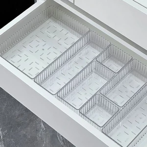 Khay nhựa sắp xếp đồ dùng vân sọc nổi 4 size