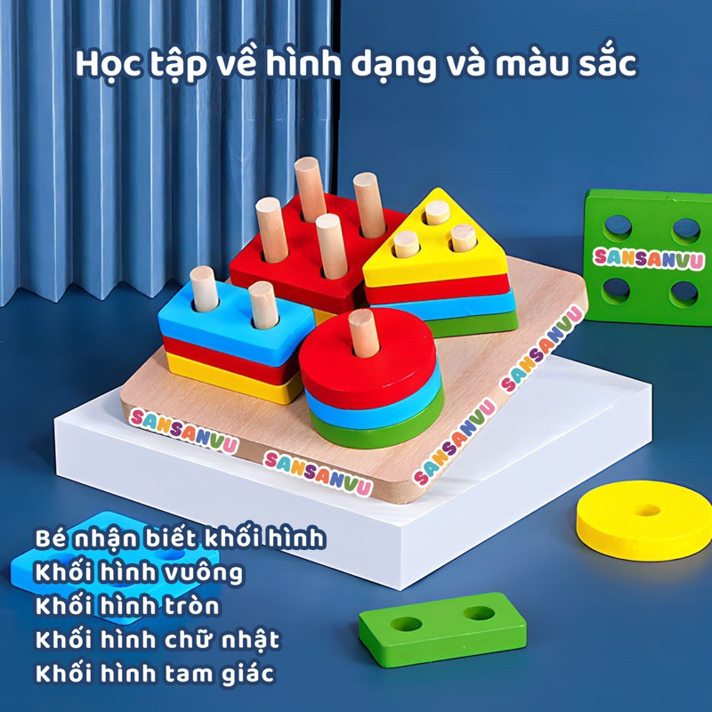 Đồ Chơi Giáo Dục Sớm Little Boo Combo 11 Món Đồ Chơi Gỗ Montessori Thông Minh Phát Triển Trí Tuệ Cho Bé