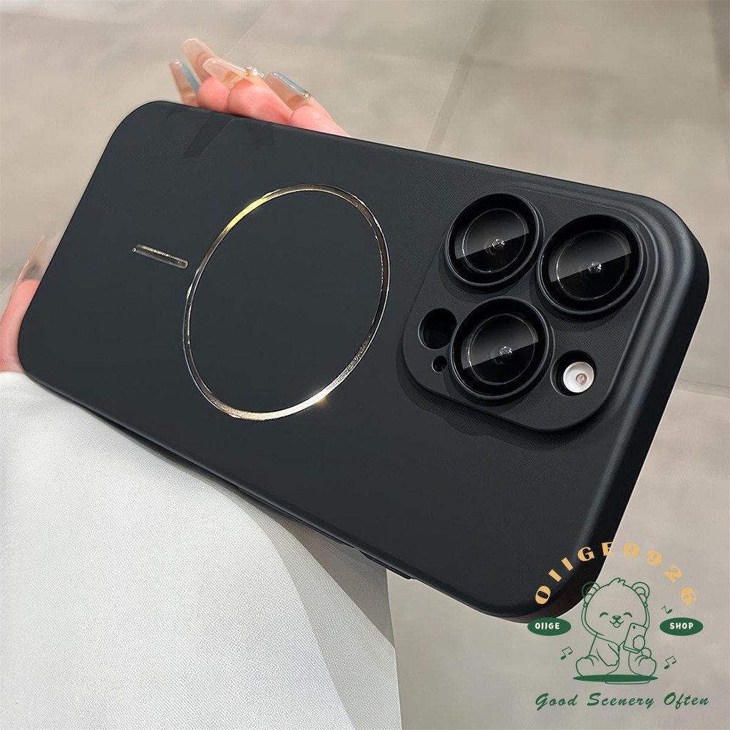 Ốp điện thoại từ tính mờ siêu mỏng iphone16 Pro Max 15 14 13 12 11 vỏ cho vỏ iPhone silicon PC vỏ cứng chống sốc