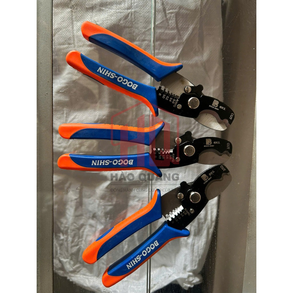 Kìm Tuốt Dây Điện BOGO SHIN 8x200mm – Dụng Cụ Cho Thợ Điện & DIY  (6K1)
