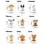 DARON Mini Nhựa Chó, Động Vật Dễ Thương Chó Con Thực Tế Bức Tượng Thu Nhỏ, Tượng Con Chó Con Trang Trí Nhà DIY Trang Trí Mô Hình Đồ Chơi Đồ Trang Trí Chó Phong Cảnh Vi Mô