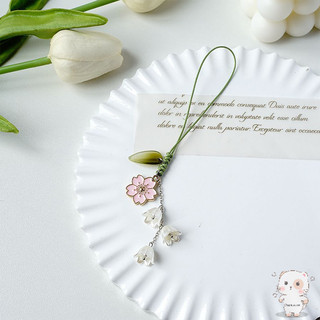 【Chamvn】Móc khóa hoa tulip thủ công  dây đeo ngắn thời trang cá nhân  dây đeo điện thoại hình hoa sáng tạo