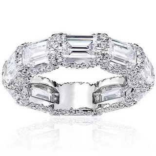 Nhẫn Zircon kiểu Âu Mỹ siêu nhỏ, dễ xếp chồng