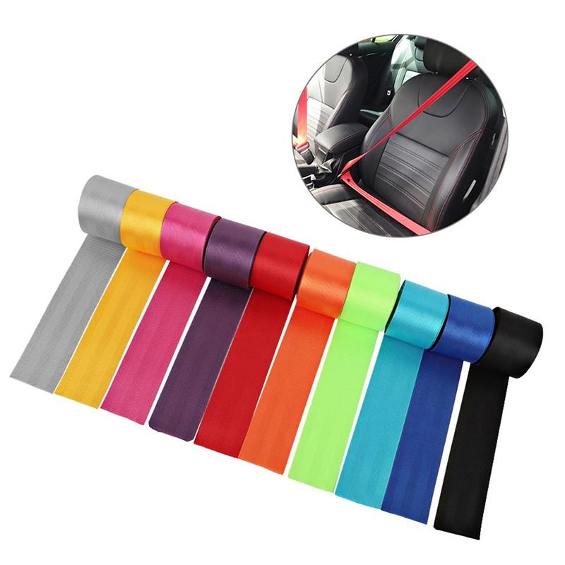 Dây đai an toàn ô tô TMOY Webbing Polyester Seat Lap Dây đeo an toàn Nylon có thể thu vào TCS