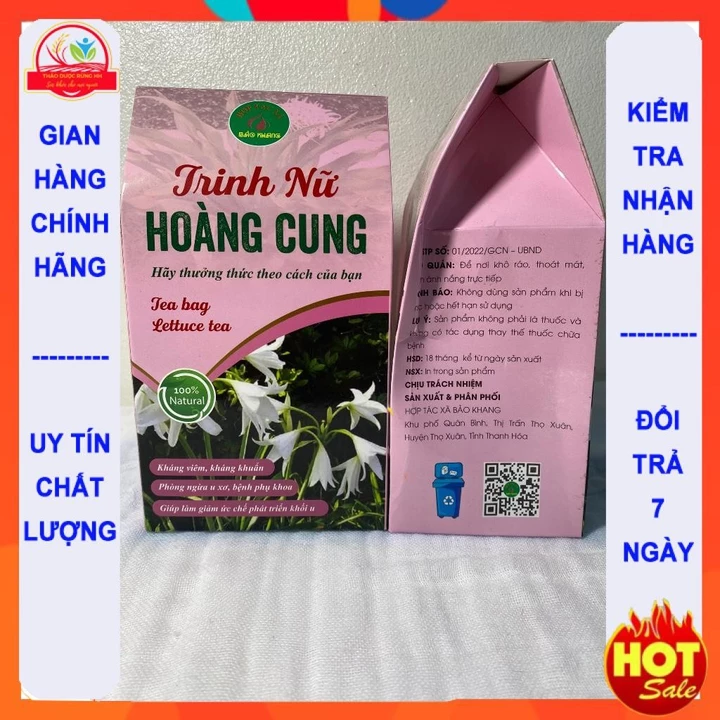 Trà trinh nữ hoàng cung túi lọc (40 gói), trà xạ đen, cây trinh nữ hoàng cung, ngăn u xơ tử cung