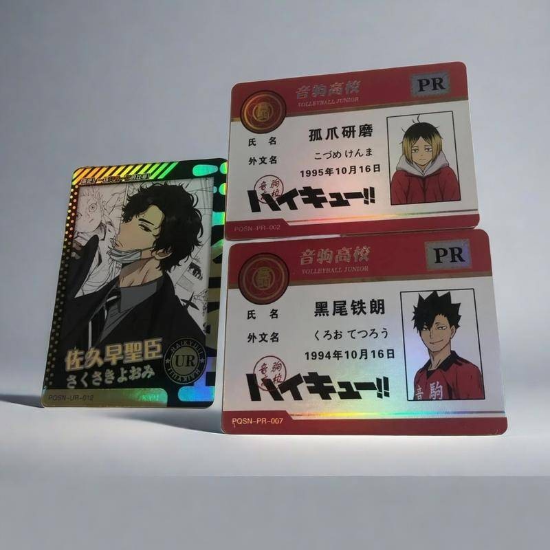 Haikyuu! Hộp mù thẻ giao dịch với Hinata Shoyo, Kageyama Tobio, Thẻ sưu tập in Laser Kenma Kozume