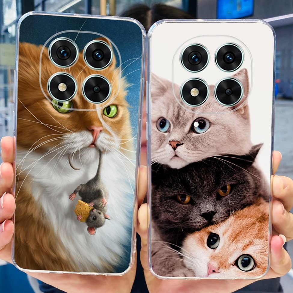 Ốp lưng Xiaomi Poco X7 Thẩm mỹ trong suốt Phim hoạt hình dễ thương Ốp lưng TPU mềm Poco X7 Vỏ điện thoại trong suốt