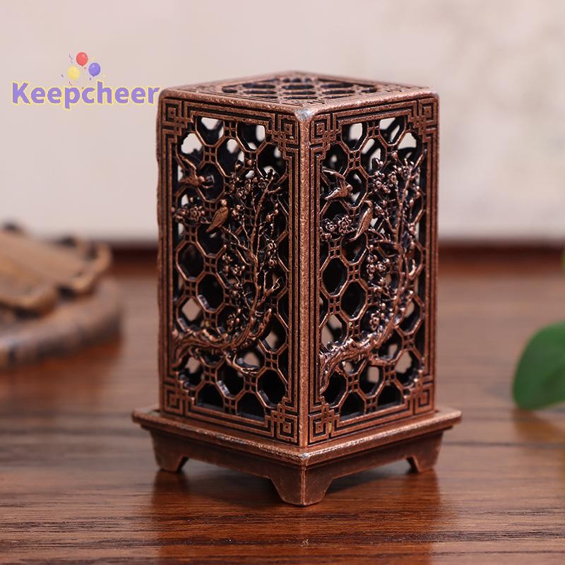 [Keepcheer] Giá đỡ hương hợp kim dọc hình vuông Trang trí đầu đốt hương trong nhà Phụ kiện gia đình để bàn [Mới]