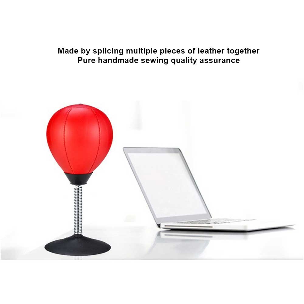 Tabletop Desktop Mini Punching Bag Boxing Bag Punch Ball Stress Relief Red