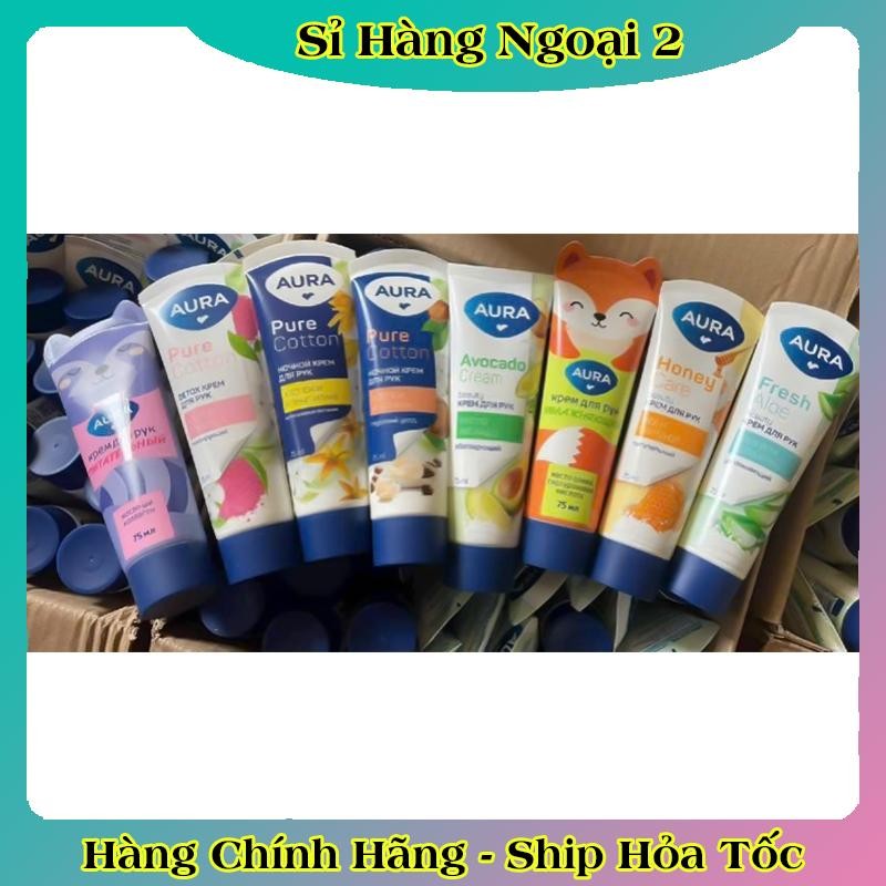 [MẪU MỚI] Kem dưỡng tay Aura 75ml dưỡng ẩm và chống lão hóa của Nga