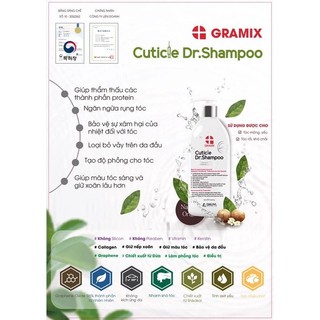 Dầu gội chống rụng, đa chức năng SHUVL Gramix Cuticle Dr. Shampoo 750ml [ TN ]