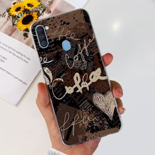Dành Cho Samsung Galaxy A11 Ốp Lưng SM-A115F Silicon Hoa Phổ Biến Mềm Trong Suốt Ốp Lưng Điện Thoại Samsung A11 M11 SM-M115F Capa