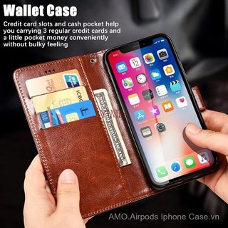Ốp cho Oppo A92 A52 A54 A55 cph2059 cph2061 cph2069 cph2239 cph2195 cph2325 Ốp da TPU Ốp bảo vệ dạng ví gập gập đơn giản với chân đế đựng thẻ cpzs