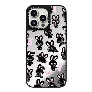 Full Màn Hình Gương Thỏ Vỏ Điện Thoại Cứng Cho iPhone 17 Pro Max 16 Plus 15 14 13 12 11 Ốp Lưng Bọc Hoàn Toàn Chống Sốc Phía Sau Vỏ Acrylic