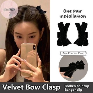 Deyangk 1 Nơ Ngọt Ngào Tóc Nhỏ Vuốt Kẹp Công Chúa Nhung Nơ Vuốt Kẹp Mũ Bé Gái Nữ Hàn Quốc Phụ Kiện Tóc VN