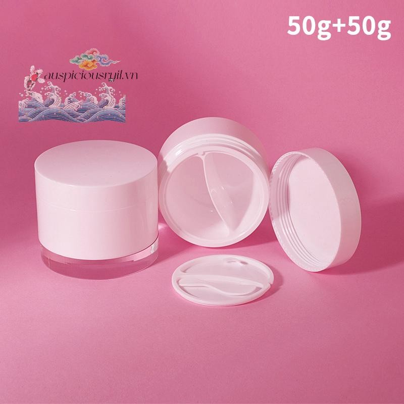 Tốt Lànhrui1 100g Đôi Lưới Rỗng Lọ Kem Hộp Đựng Mỹ Phẩm Nhựa Tròn Có ...