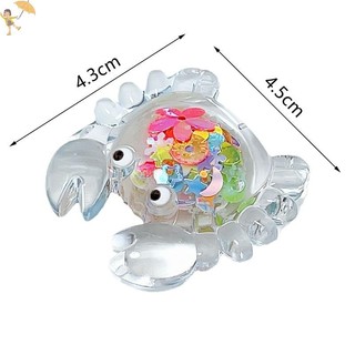 [GOU] Hoạt Hình Dạ Quang Cua Trang Trí Nhà Cửa Nhựa Thủ Công Hình Thu Nhỏ Dễ Thương Để Bàn Đồ Trang Trí Nhỏ Phụ Kiện Quà Tặng VN
