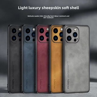Infinix Zero 30 40 Matte Da Cừu Ốp Lưng Da Cừu Vintage Mềm Mại Sang Trọng Da Dành Cho infinix Note 40 Pro Plus 5G 40X GT 20 Pro Vỏ Bảo Vệ Chống Sốc Ốp lưng