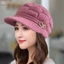 Mũ ấm áp mùa đông Mũ dệt kim thời trang thông thường Mẹ Bà ngoại Mũ sang trọng dày dặn len ấm áp Quà tặng Giáng sinh Mới