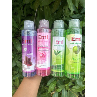 Set 2 Chai Nước tẩy trang Toner Emi tính chất lá tía tô, diếp cá, hoa hồng 160ml