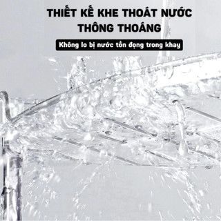 Kệ Góc Tường Trong Suốt Để Đồ Nhà Tắm Có Bánh Xe Linh Hoạt, Giá Để Đồ Nhà Vệ Sinh Có Khe Thoát Nước