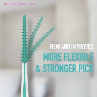 [Beautifulhome] 100 Chiếc Bàn Chải Silicon Interdental Bàn Chải Tăm Giữa Răng Có Chỉ Dụng Cụ Làm Sạch Răng Miệng [Làm Đẹp]
