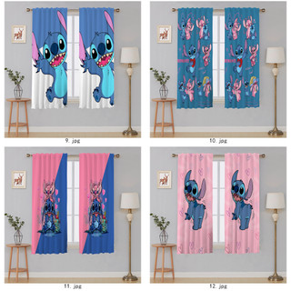 Rèm Polyester Họa Tiết Disney Stitch - Drap Chặn Ánh Sáng Đơn Bảng Điều Khiển, Làm Tối Phòng, Dễ Treo, Cho Trẻ Em Phòng Ngủ & Phòng Khách