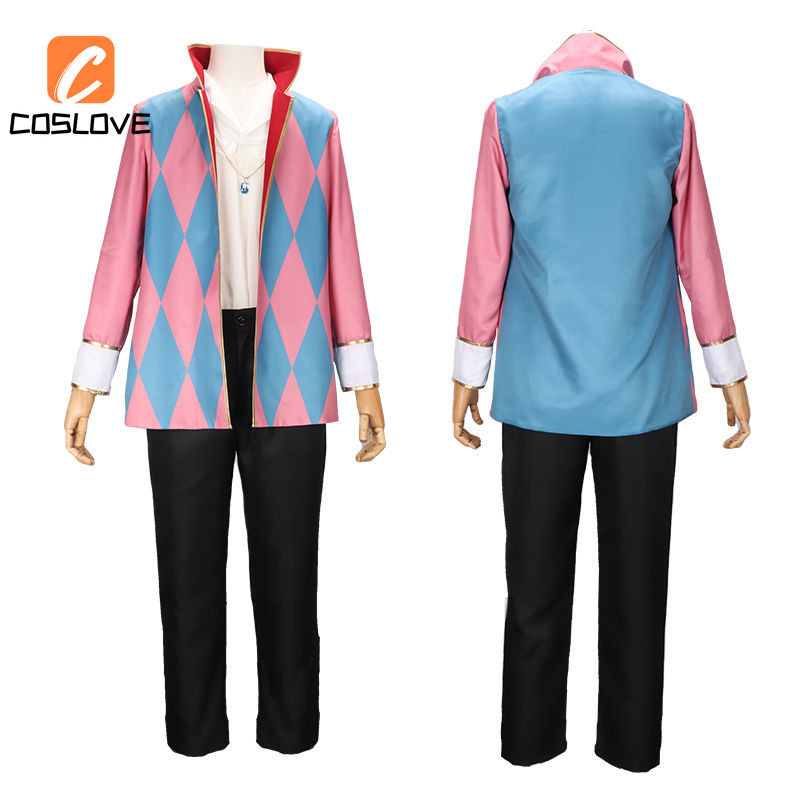 Howl 's Moving Castle Cosplay Quần Áo Trọn Bộ Trang Phục Phù Hợp Với Người Lớn Trang Phục Dài Tay Áo Choàng Cosplay Đảng Biểu Diễn