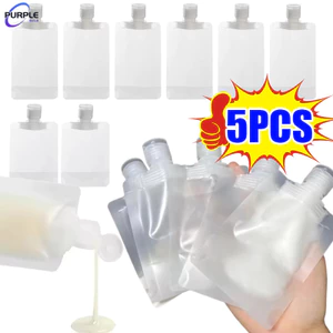 1 / 3 / 5 Cái Bóp Sữa Rửa Mặt Du Lịch Tắm Vỏ sò Chất Lỏng Phân Phối Túi Lotion Dispenser Túi Đổ Lại