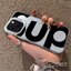 ibumpers Ốp Điện Thoại iPhone Sang Trọng Tối Giản Họa Tiết Chữ Lớn Cho IPhone 16 15 14 12 13 11 Pro Max Ốp Lưng IMD Cứng Và Nhẵn
