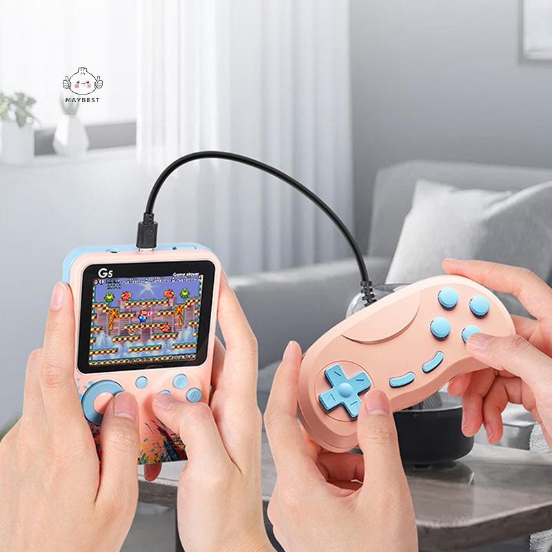 Maybest G5 Retro Máy Chơi Game Cầm Tay Với 500 Trò Chơi Cổ Điển Màn Hình 3.0Inch Máy Chơi Game Sạc Di Động Quà Tặng Trẻ Em {VN}