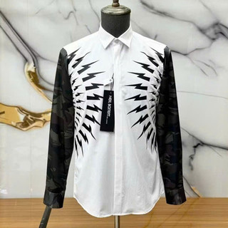 Áo Sơ Mi Tia Sét Phối 2  Tay Rằn Ri .Double - Six . SoMi Vải Cotton Mềm Mịn Thời Trang Dày Dặn