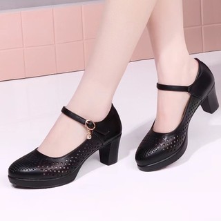 1718 Người Bộ Sưu Tập 2025 Giày Sandal Cao Gót Sườn Xám Sàn Diễn Giày Cao Gót Nữ Vuông Khiêu Vũ Giày Sandal Nữ