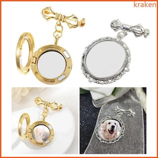 Kra Tùy Chỉnh Hình Cưới Pin Khung Ảnh Ve Áo Pin Lacy Hình Bầu Dục Thổ Cẩm Trang Sức Cho Giáng Sinh
